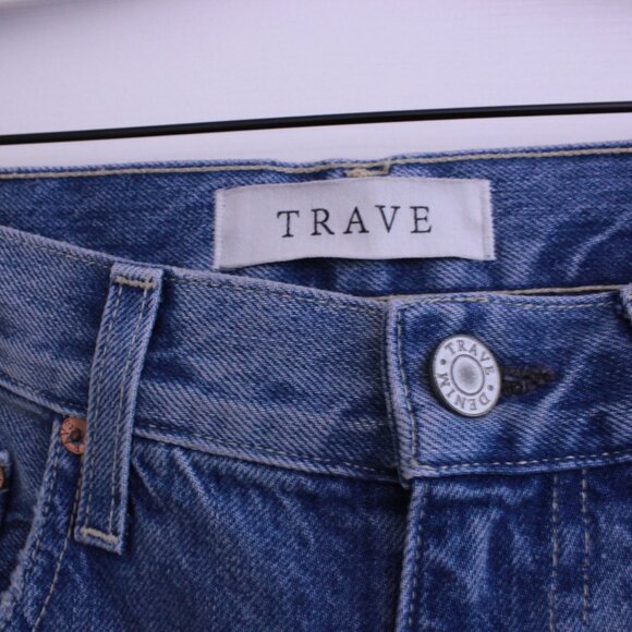 Trave Paloma 90's Straight Full Length Jeans Nowhere Near Classic Mid Wash - Picture 3 of 12